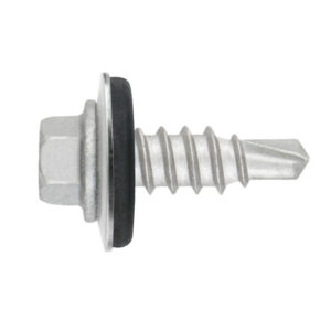 Tornillo autotaladrante punta reducida Atlantis C4-M + Arandela vulcanizada EPDM-inoxidable A2