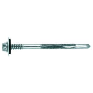 Tornillo broca extra larga Nº 5 hexagonal con arandela 5,5 / 6,3 x 200 P16